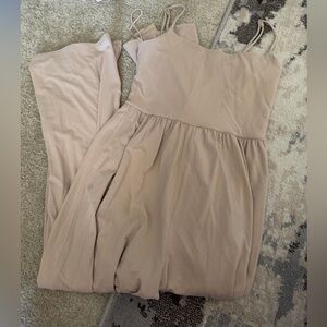 Tan Aritzia market jumpsuit
